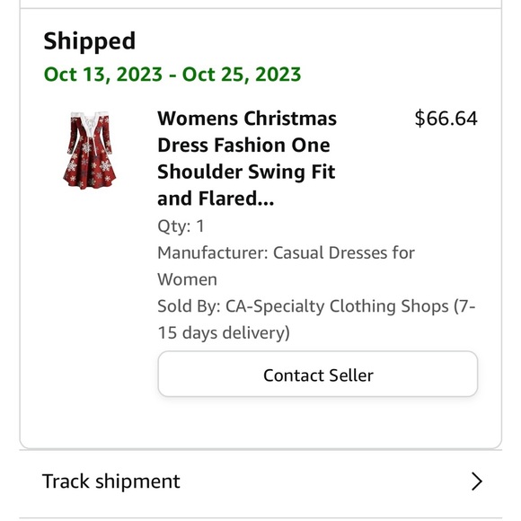 Mrs. Clause Christmas woman’s dress - Picture 2 of 2